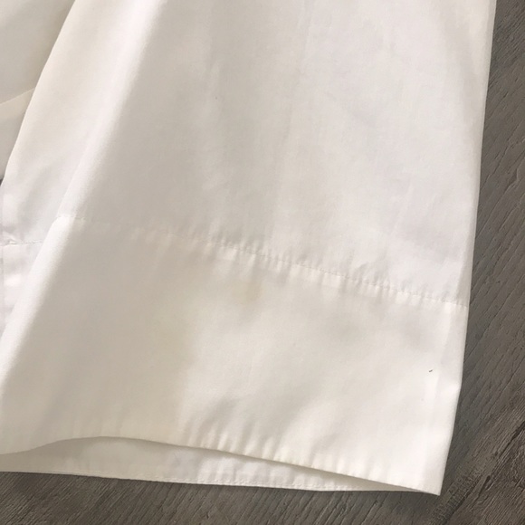 A-K-R-I-S punto white button up shirts w/ pleated back - Picture 5 of 8